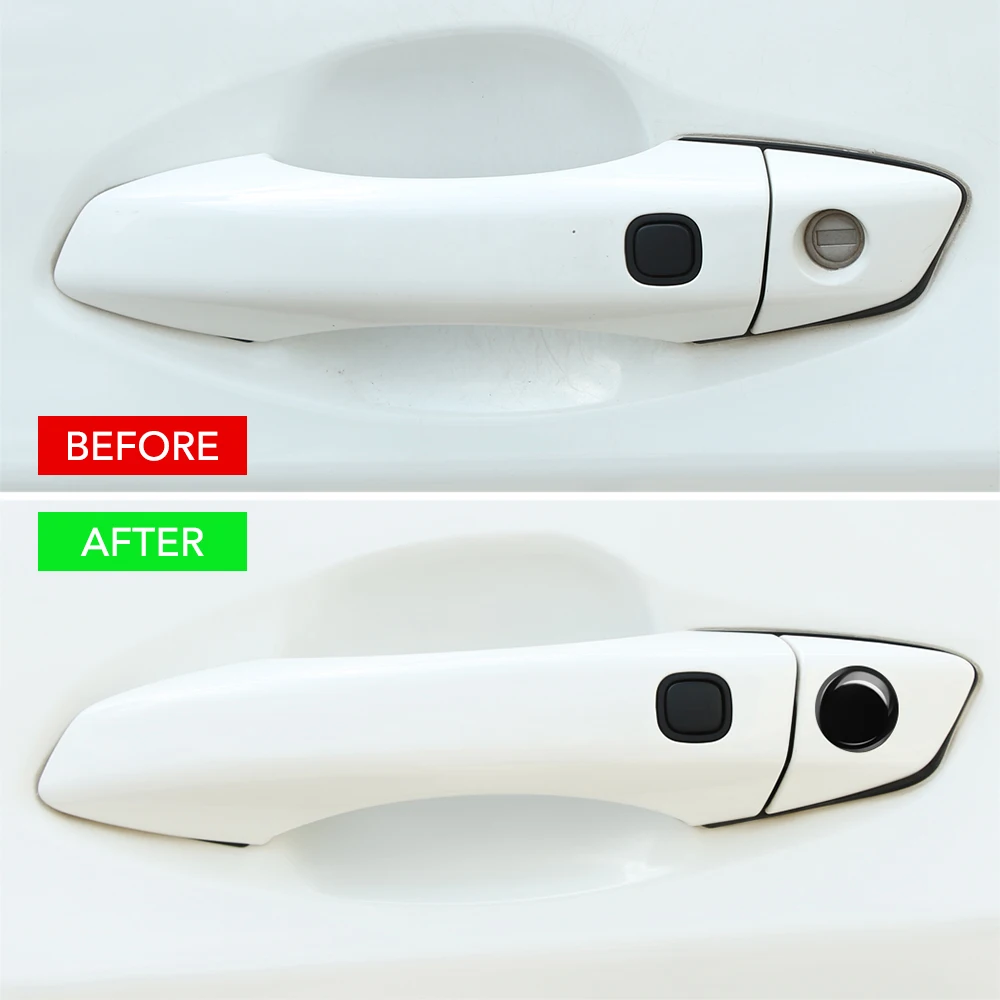 4pc 20mm Car Door Keyhole Stickers for Audi A3 8L 8P A4 B6 B7 B8 A6 C5 C6 4F RS3 Q3 Q7 TT |