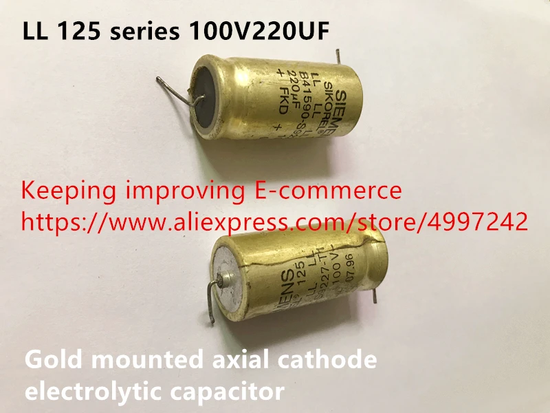 Позолоченный осевой катодный электролитический конденсатор (индуктор) LL 125 серии