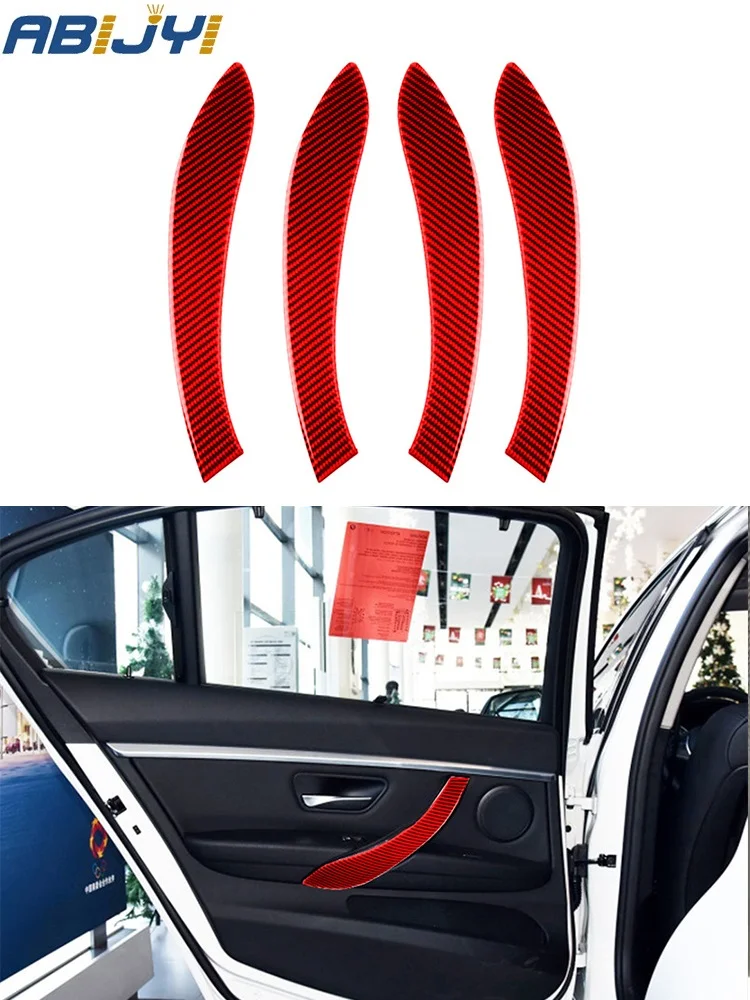 

4 шт., автомобильные наклейки из углеродного волокна для BMW F30 F34 2013-2019