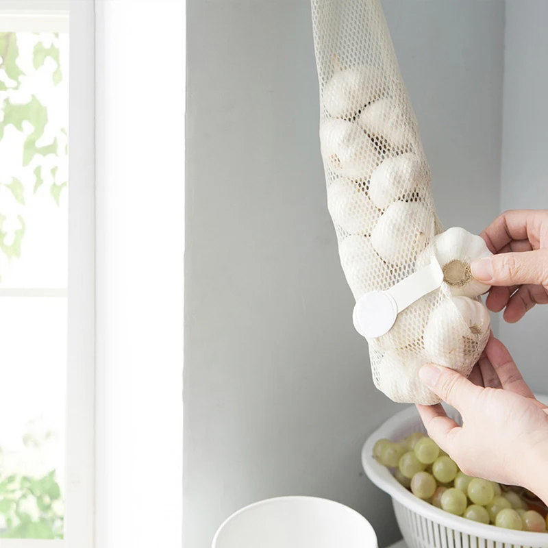 

1 x Mesh Net Breathable Fruit Vegetable Garlic Onion Hanging Storage Kitchen Bag