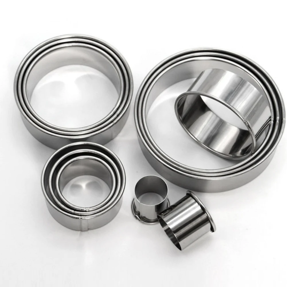 1 набор Круглый резак для печенья торта из нержавеющей стали выпечки