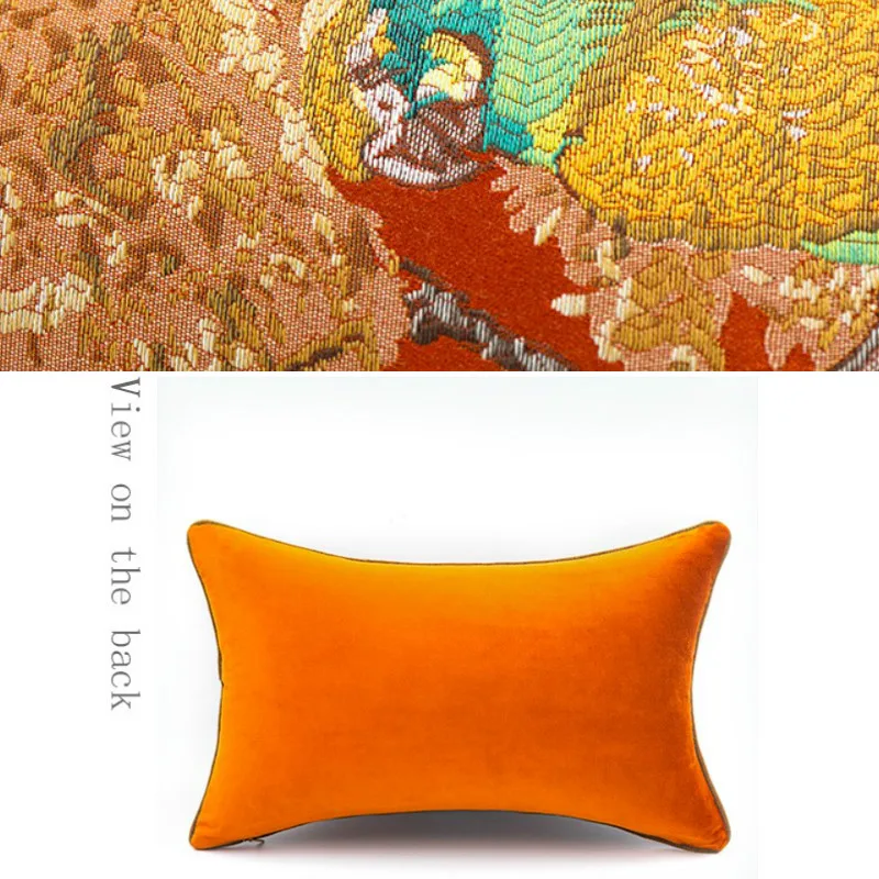 Наволочка DUNXDECO декоративная наволочка для подушки винтажная коллекция животных