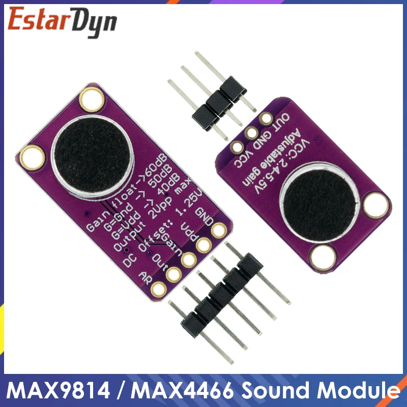 

10pcs Electret Microphone Amplifier Stable MAX9814 module Auto Gain Control