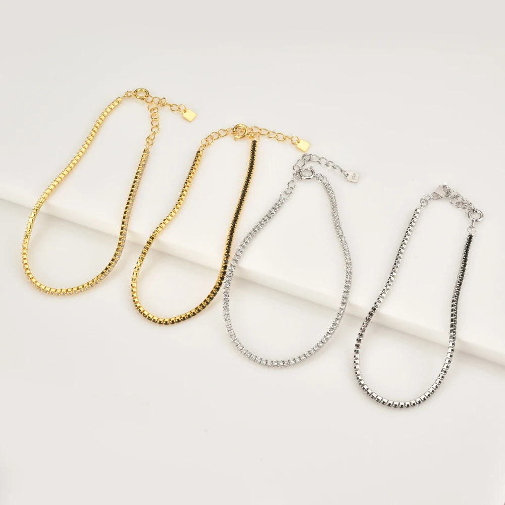 ANDYWEN новинка 2021 года браслет из стерлингового серебра 925 пробы с полным цирконием