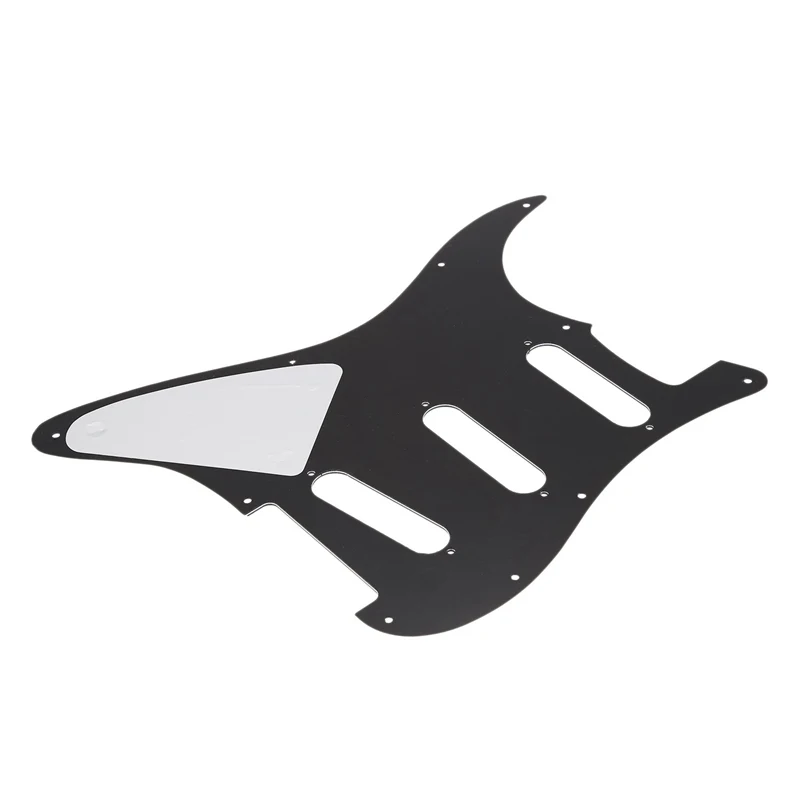 Набор из 3-х слойная черный 11 Отверстие накладка на гитару Sss Страт спины плитов и