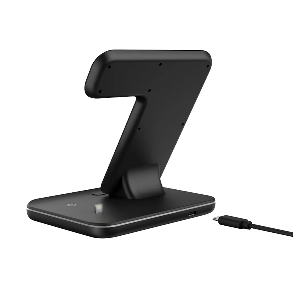 

3 in 1 Charging Dock Station Bracket Cradle Holder Qi Wireless Charger For iPhone 11 Pro XS Max For AirPods Apple Watch 4 3 2 1