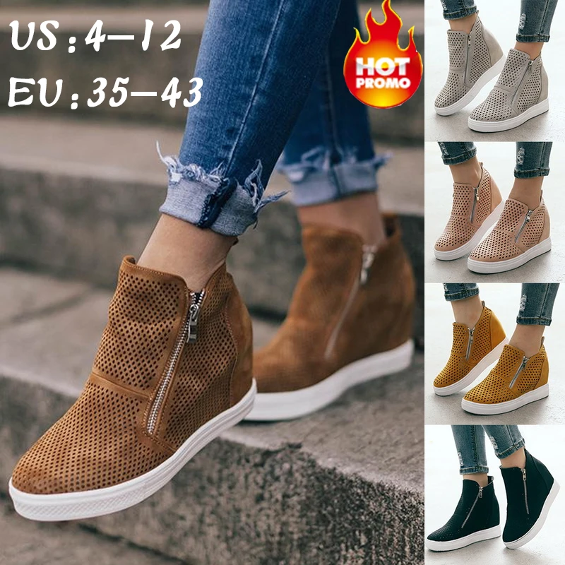 Зимние женские ботильоны кроссовки со змеиным узором на танкетке из