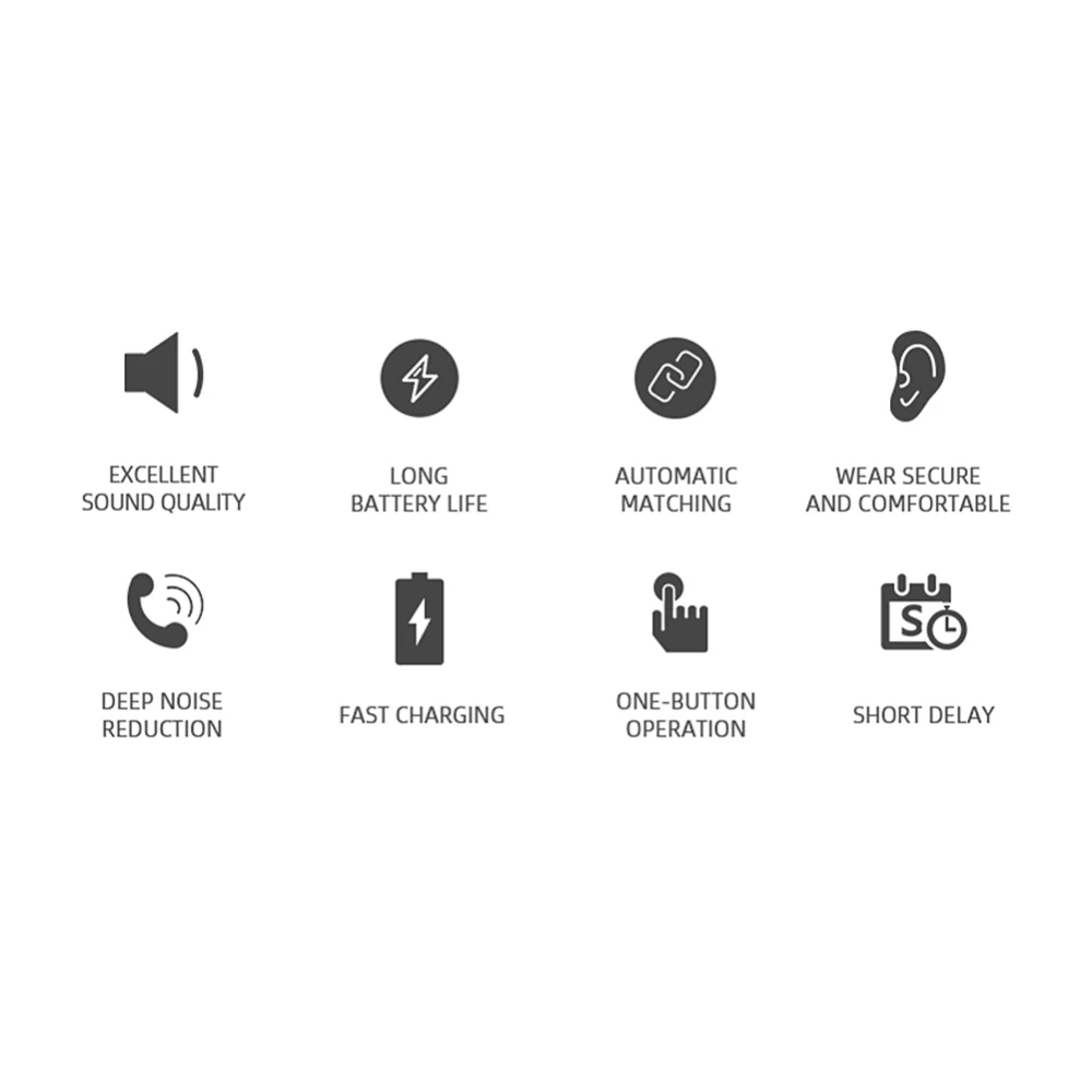 Беспроводные Bluetooth наушники мини гарнитура с зарядным устройством спортивные