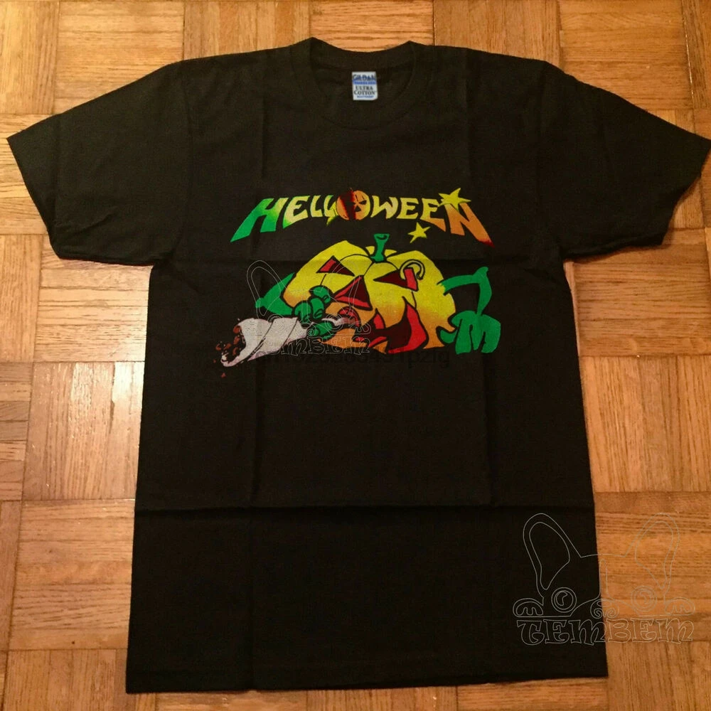 Футболка Helloween в винтажном стиле металлическая лента унисекс Япония турне