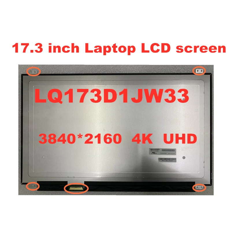 ЖК-дисплей для ноутбука 17 3 дюйма LQ173D1JW33 LQ173D1JW31 Dell precsion 7710 Alienware R3 0CK7T7 3840*2160 4K |