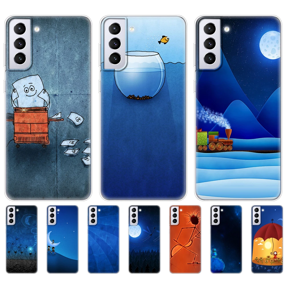 

For Samsung Galaxy S21 | S21+ | S21 Ultra 5G Case For Samsung S21 plus Phone Cover GalaxyS21 S 21 Silicon TPU Bumper Back Funda