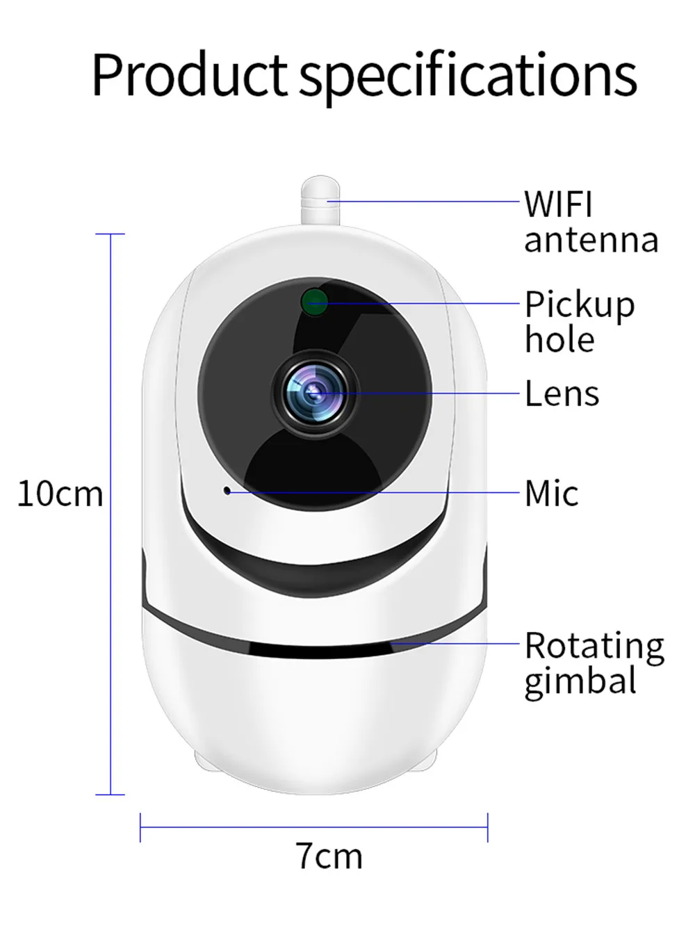 Kebidumei HD 1080/720P Беспроводная ip-камера облачная интеллектуальная автоматическая Wi-Fi камера системы безопасности Мини CCTV комнатная наружная камера