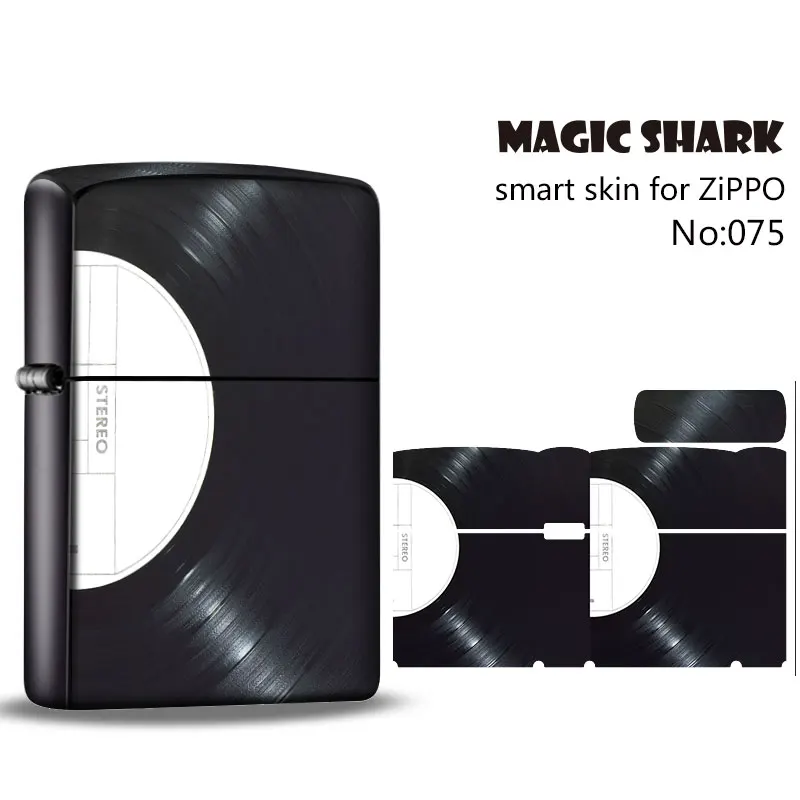 Ультратонкий ПВХ-чехол Magic Shark с черепом и кристаллом Zippo для зажигалки | Мобильные