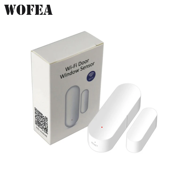 Wofea 433 МГц беспроводной датчик окна и двери wifi контактный магнитный детектор 1527 батарея в комплект не входит - Цвет: wifi door sensor