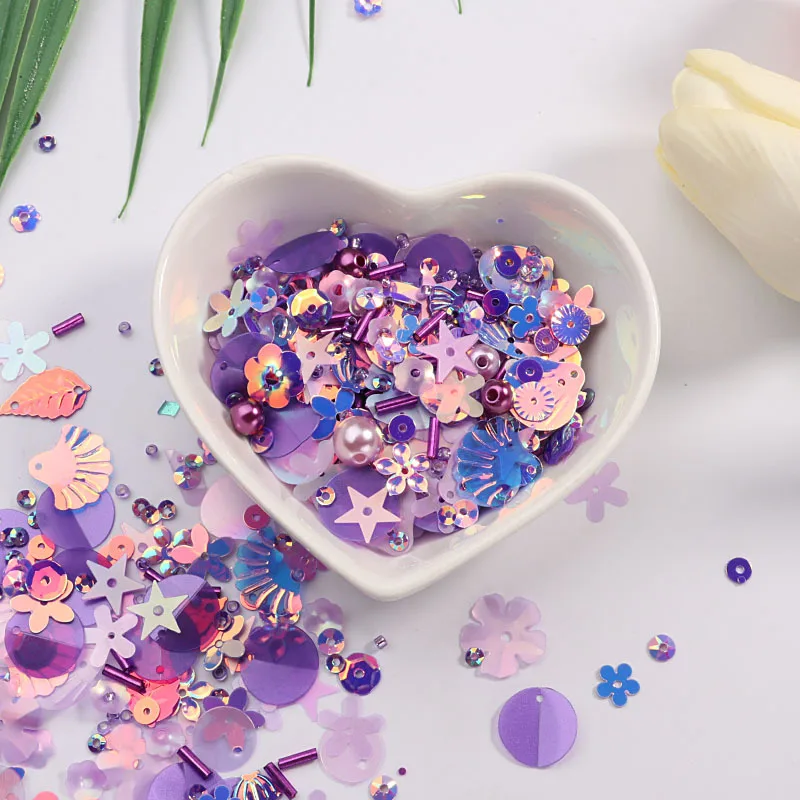Hot Sale DIY Sequin For Craft Mix Pearls Trendy Glass Beads Apparel Sewing Fabric Wedding Sequins Decoration Supplies | Дом и сад