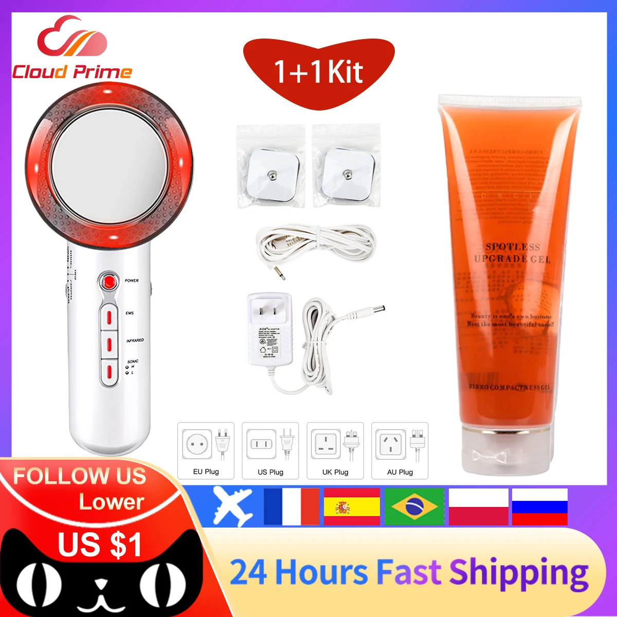 

3 в 1, ультразвуковой кавитационный аппарат для похудения