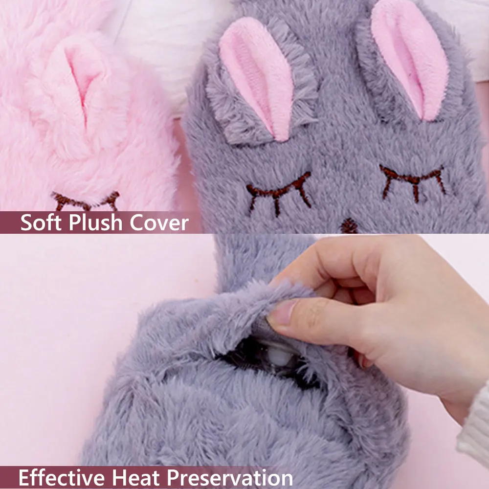 Симпатичная сумка для горячей воды из ПВХ с вязаным мягким уютным покрытием