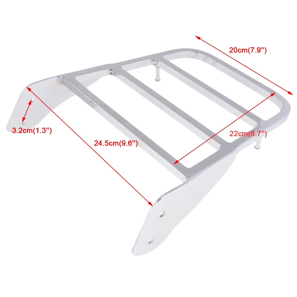 Багажная стойка для мотоцикла Yamaha V-Star 400 650 1100 Classic XVS 1998-2011 (хром) |