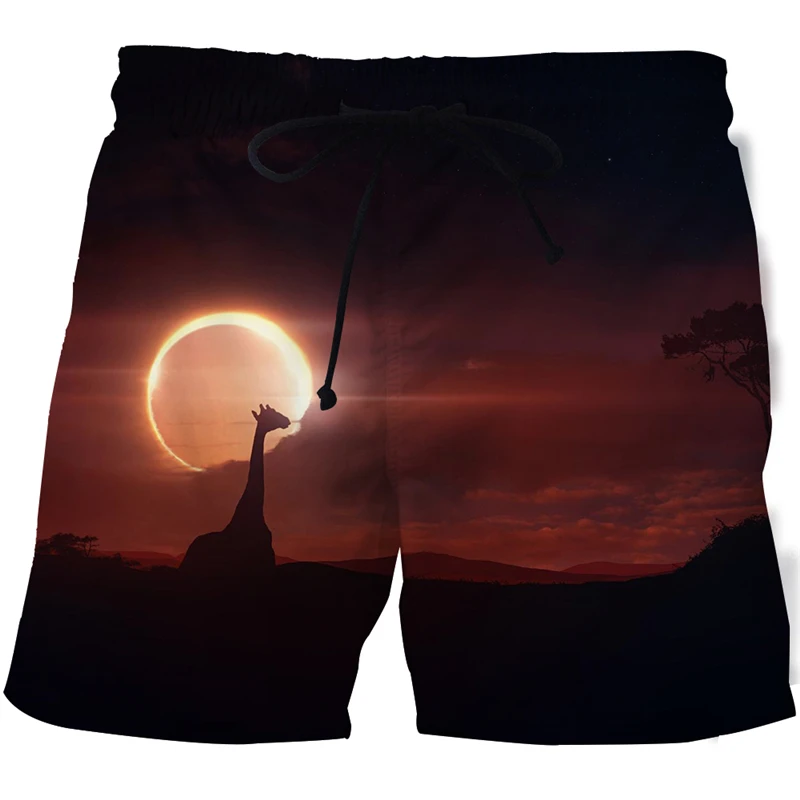 

3D printing pattern Galaxy Star shorts men's Harajuku casual breathable quick-drying shorts outdoor running personality shorts