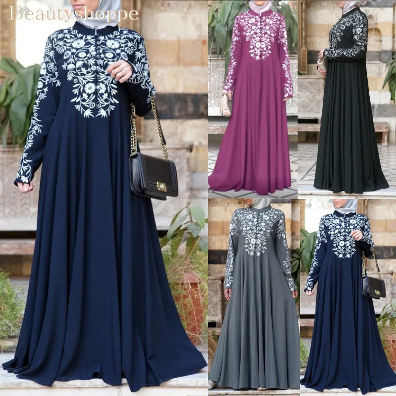 Женское кимоно abayas платье с арабским принтом в стиле Бурка турецком