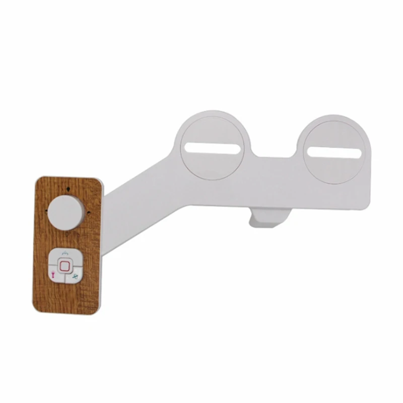 Non-Electric Cold Water Bidet Toilet Seat Attachment With Pressure Controls,Retractable Self-Cleaning Dual Nozzles