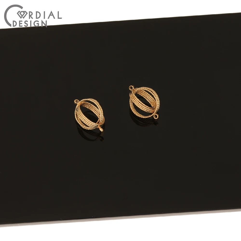 

Cordial Design 20Pcs 12*17MM Jewelry Accessories/DIY Connectors/Genuine Gold Plating/Hand Made/Earrings Findings & Components