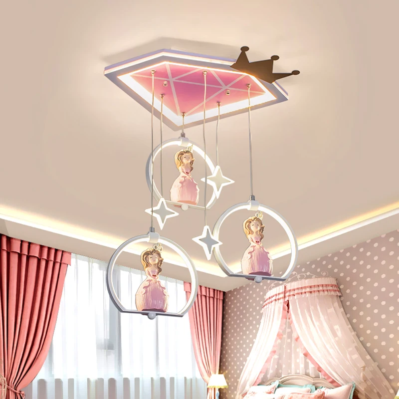 Музыкальный светодиодный светильник для детской спальни комнатная люстра с