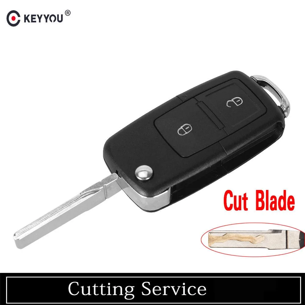 KEYYOU 2 кнопки дистанционного складного автомобильного ключа Сменный Чехол для