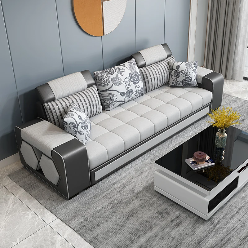 

Мягкий диван Siyinmei для всей семьи, комплект в скандинавском стиле, современная простая технология, тканевый диван