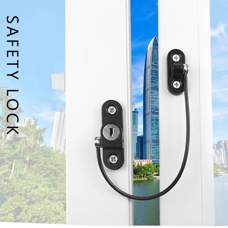 Замок цепи безопасности окна раздвижной ограничитель замок стоп дверной ребенка