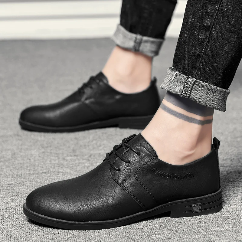 2022 мужские повседневные кожаные туфли Туфли-оксфорды в деловом стиле