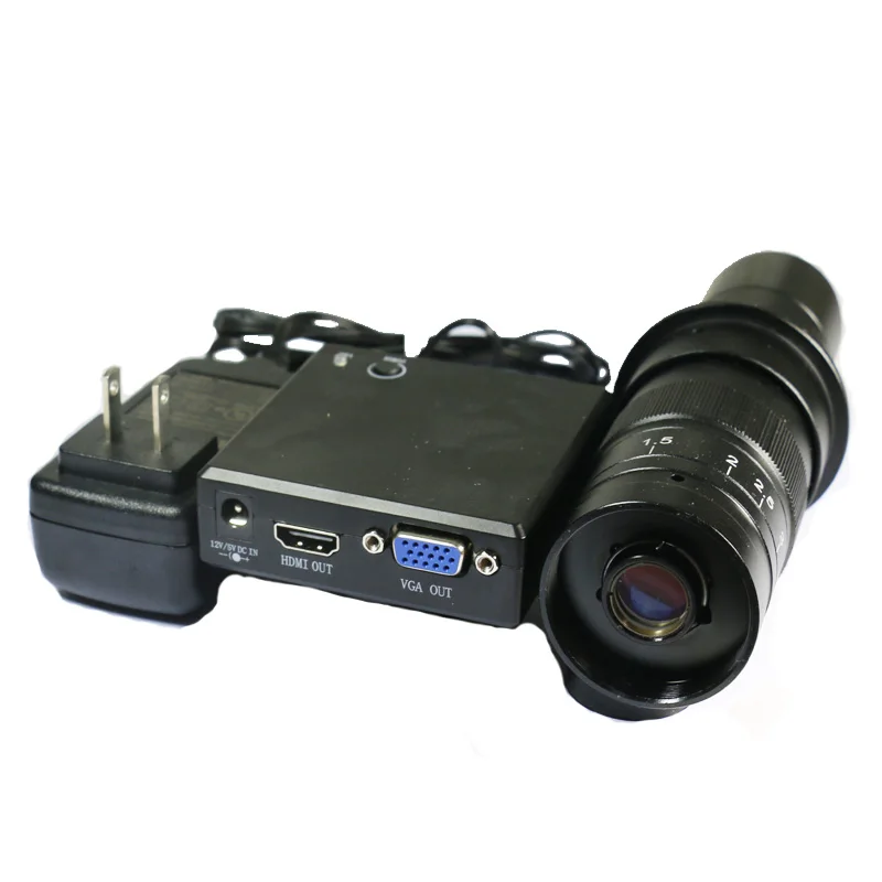 Промышленный микроскоп с двойным выходом HDMI VGA Full HD 1080P поддержкой U диска|camera