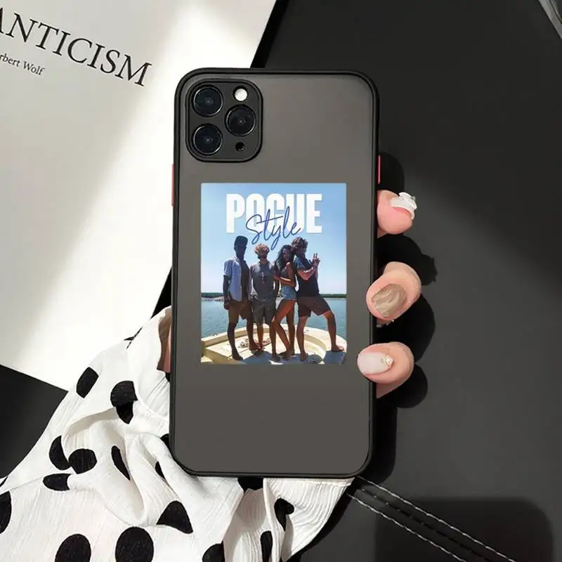 

Outer Banks-Livin' The Pogue Life Phone Case For iPhone 12 11 Mini Pro XR XS Max 7 8 Plus X Matte transparent cover