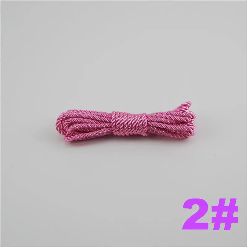2 FASMILEY DIY Cord Jewelry findings 3 мм плетеный Канат мульти сплошной Цвет витая нить DIY аксессуары строка товарами на расстоянии до 20 м DS217 - Цвет: 2