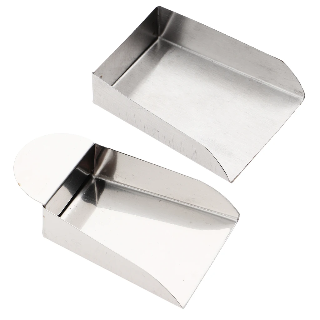 

2x Stainless Steel Scoop / Scoop / Container Hand Tools For Bead Craft