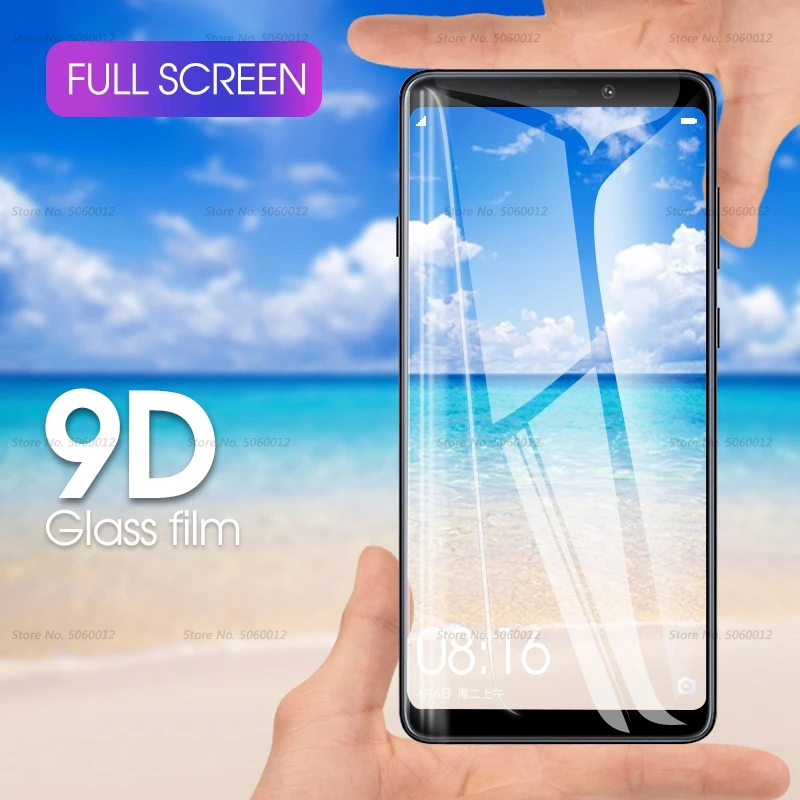9D Премиум Защитное стекло для Samsung A7 A750 2018 полное покрытие закаленное Galaxy A9 A8 Plus S10e