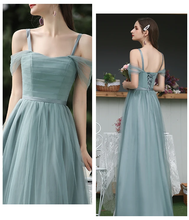 Платье подружки невесты из тюля трапециевидной формы элегантное платье для