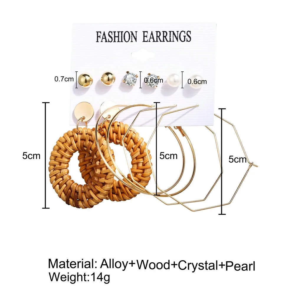 

Boho female gold hoop earrings ladies Pearl Acrylic Acetate Board Shell Earrings Women's Jewelry Gift