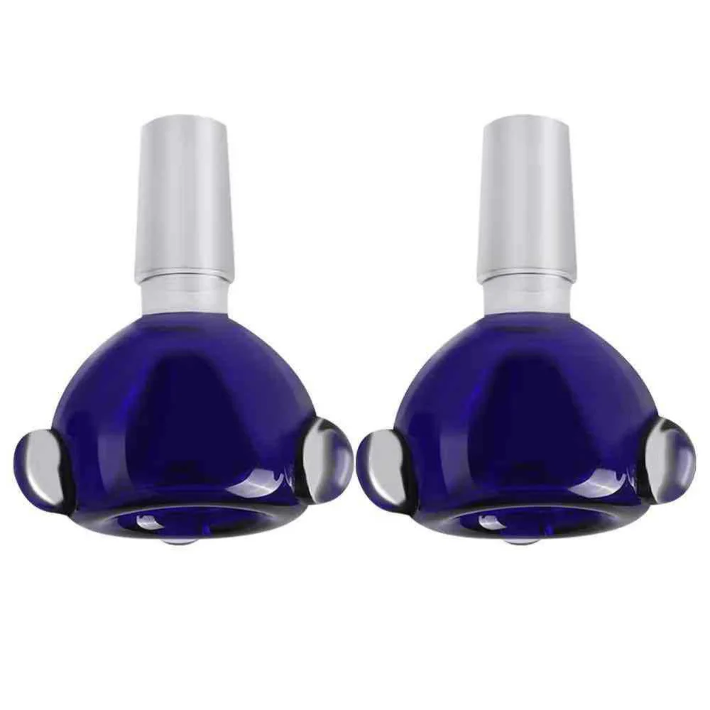 

2pcs Male Pipe Holder Supplies Colorful Funnel Bowl Practical Smoking Tool