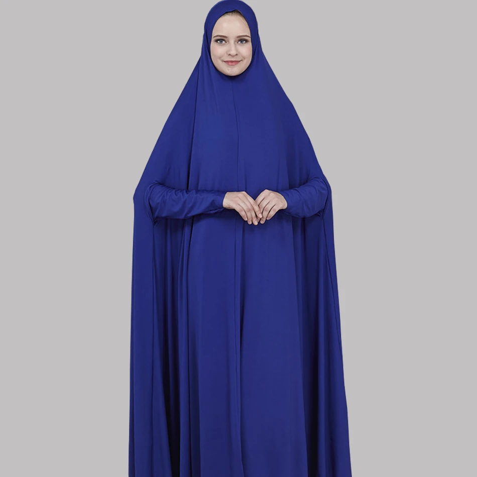 Мусульманская одежда цельное Молитвенное платье Jilbab с рукавами очень длинное