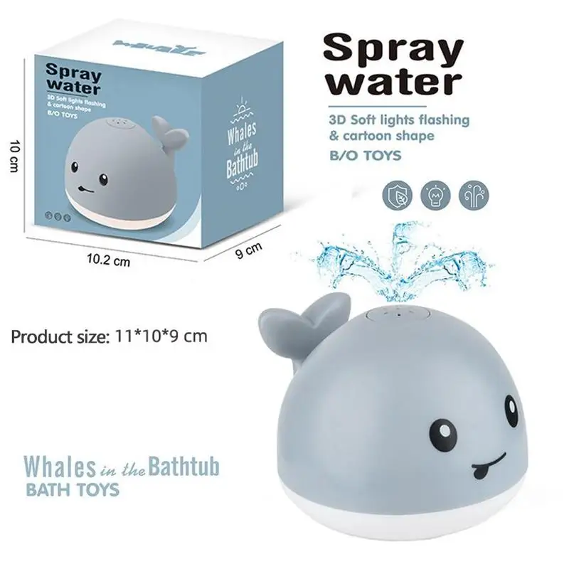 

Electric Water Jet Whale Spray Water Shower Swim Pool Bathing Toys With LED Light Music Toys Gift For Baby Infant