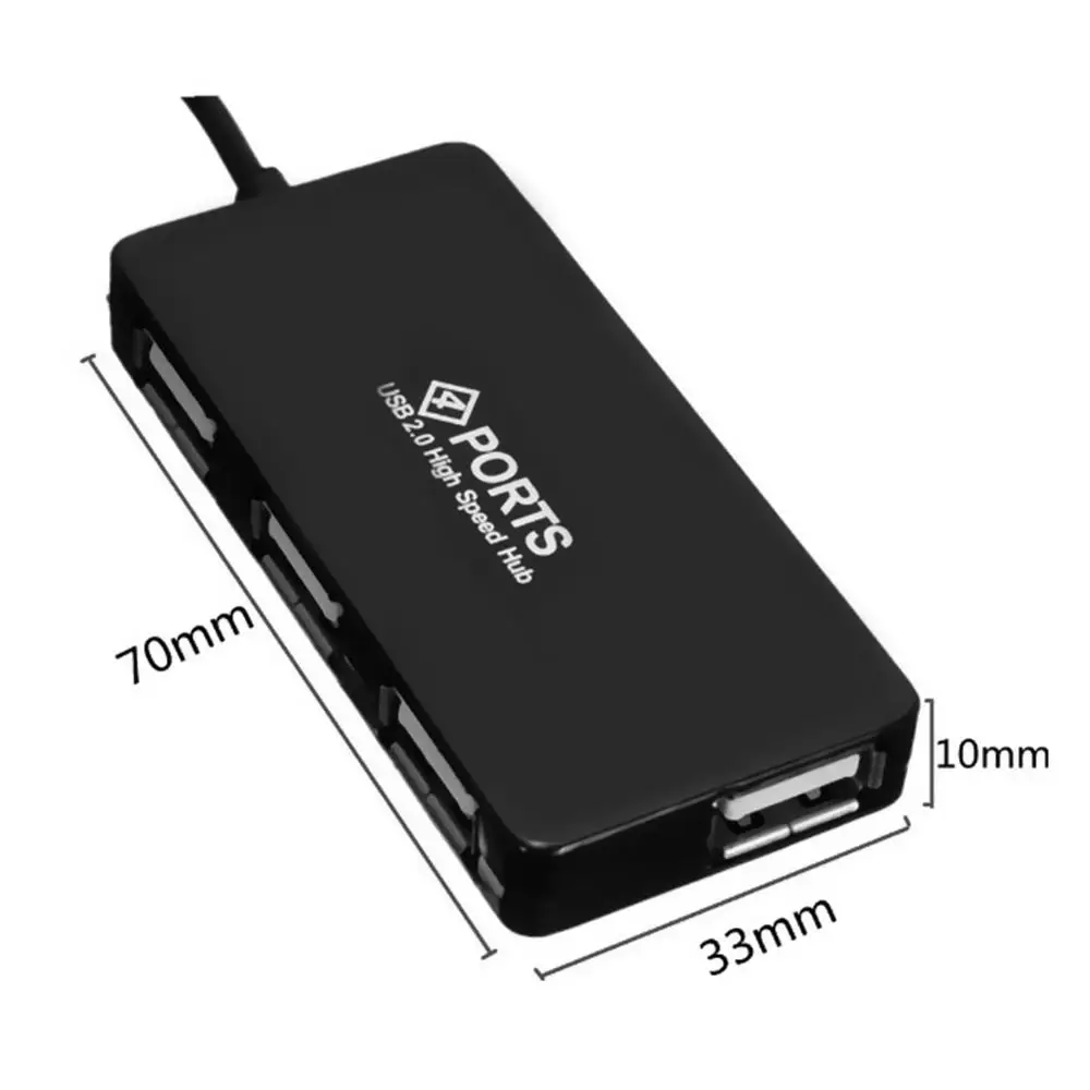 4 порта USB 2 0 концентратор для ноутбуков разветвитель компьютерный адаптер