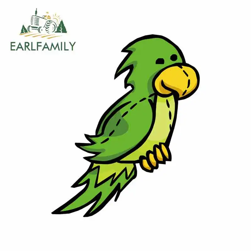 EARLFAMILY 13 см x 10 6 для Green Parrot Club Penguin креативные автомобильные стикеры виниловая
