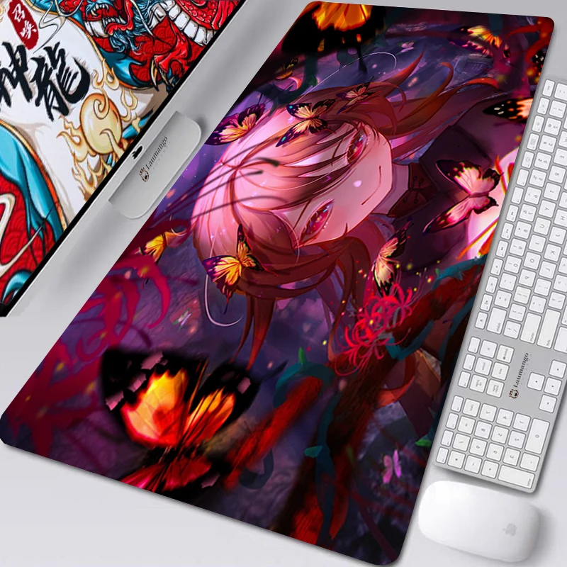 

Genshin Impact Mouse Pad Gamers Decoracion Gamer Desk Mat Mousepad Hu Tao XXL Gaming Accessories Varmilo Keyboard Carpet