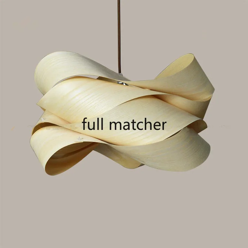 

Modern Wooden 42/65cm Pendant Lights Suspension Spanish White/Red Abajur Hanglamp Led e27 Luminaria Bedroom Lamp Light Fixtures