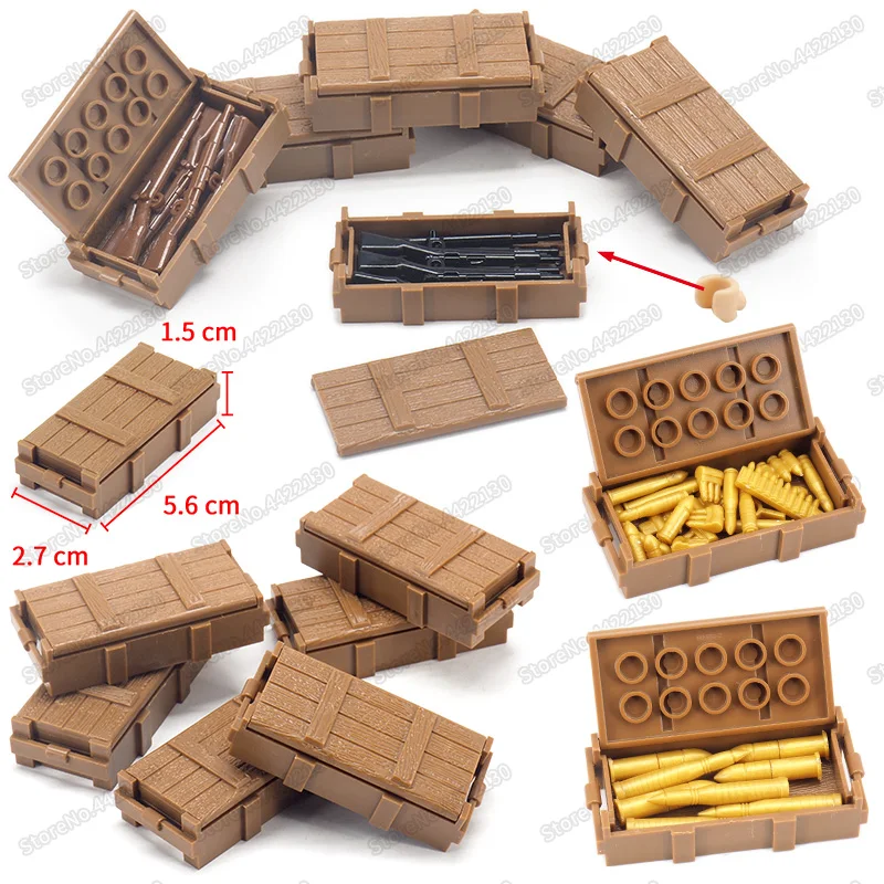 Army Soldier Figures Special Forces Assemble Building Blocks Storage Box Set Child Christmas Gifts Toys