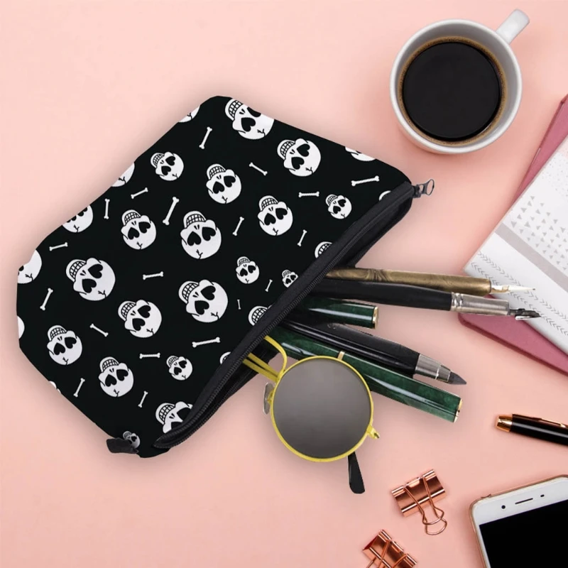

Женская дорожная косметичка, многофункциональная косметичка, кошелек, повседневный органайзер для хранения, подарок на Хэллоуин