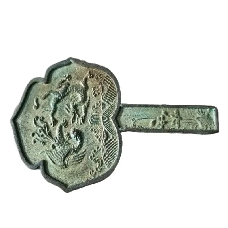 Старые китайские Бронзы геомантические зеркальные бронзы дракона и феникса | Дом