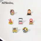 Боб, одежда для всей семьи рисунок из мультфильмов аниме акриловый значок штыря отворотом смолы эпоксидные украшения