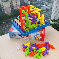 80 piece interlocking pipeline maze building set open ended construction toy for ages 4 and up